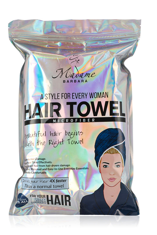 Microfiber Hair Towel - Navy Blue - Joe's Labs