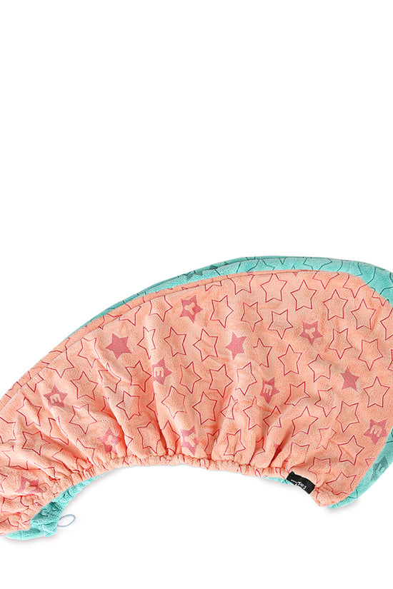 Microfiber Hair Drying Duo - Pink And Green Stars - Joe's Labs