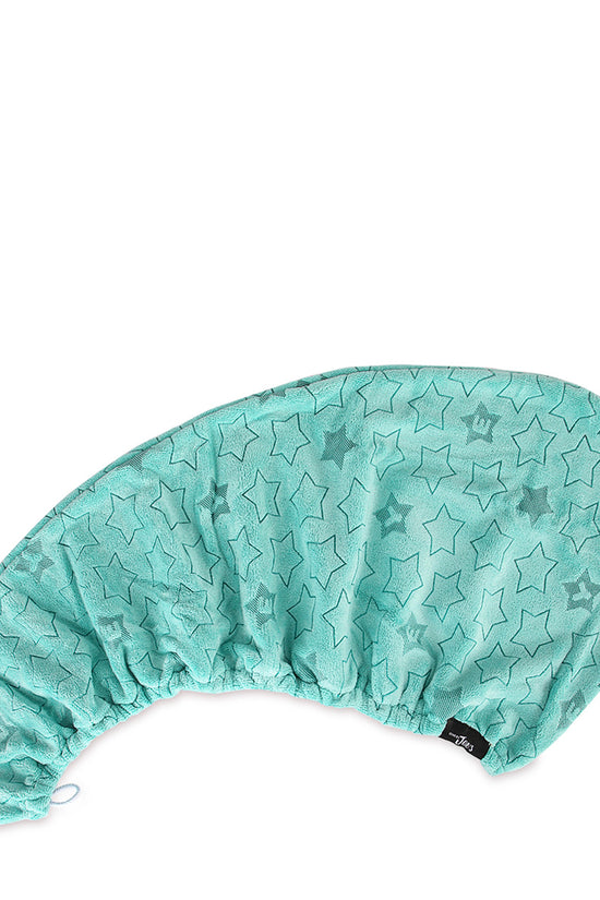 Microfiber Hair Drying Duo - Pink And Green Stars - Joe's Labs