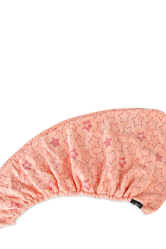 Microfiber Hair Drying Duo - Pink And Green Stars - Joe's Labs