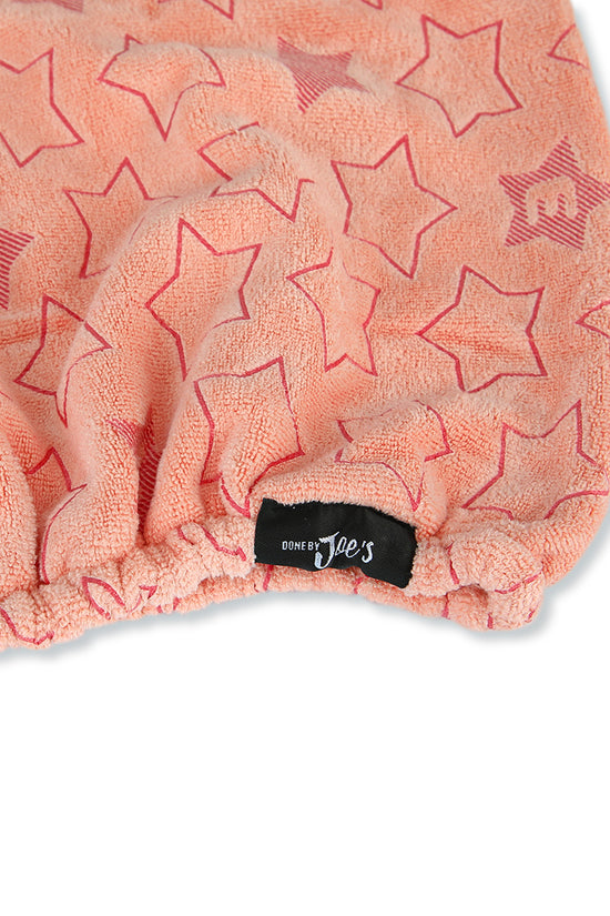 Microfiber Hair Drying Duo - Pink And Green Stars - Joe's Labs