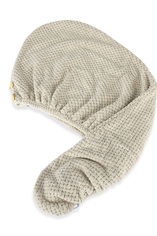 Hair Drying Turban Microfiber - Set Of 2 Off White And Pink - Joe's Labs