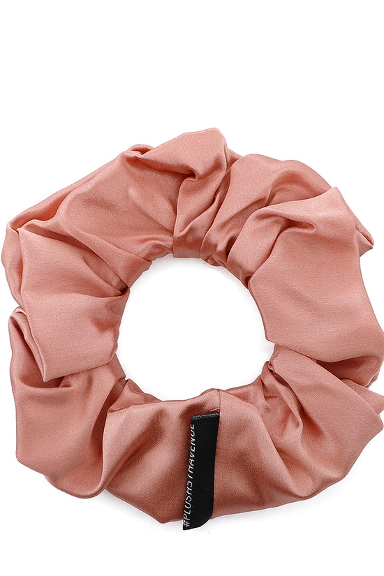 Large Silk Scrunchies Set - 3 pcs - Maroon,Caramel,and Ivory - Joe's Labs
