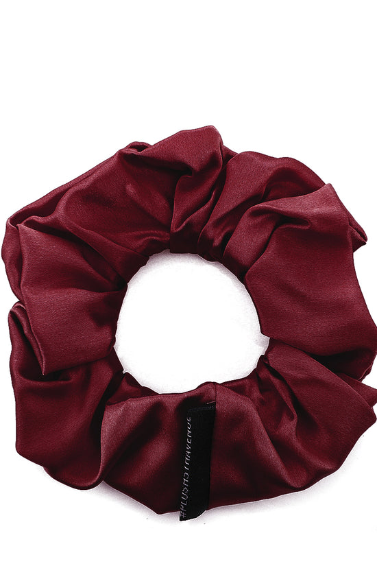 Large Silk Scrunchies Set - 3 pcs - Maroon,Caramel,and Ivory - Joe's Labs