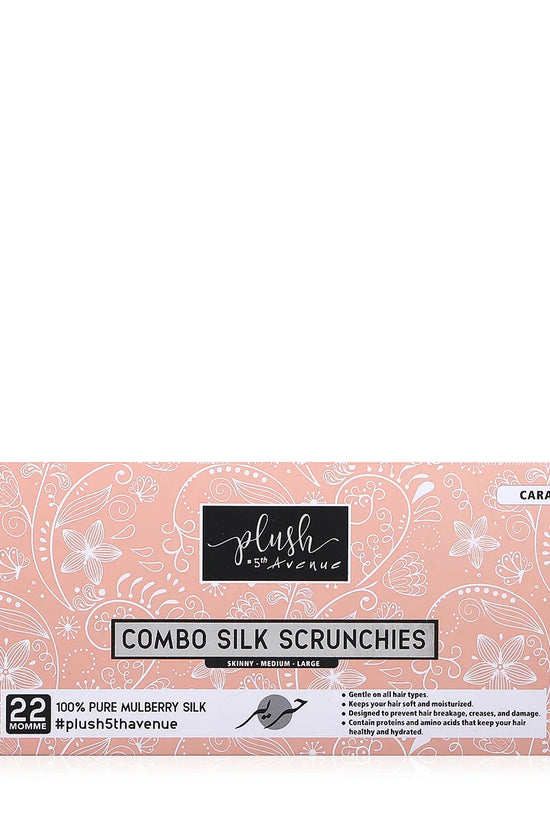 Combo Silk Scrunchies - 3 pcs - Caramel - Joe's Labs