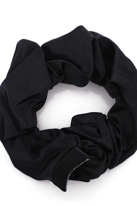 Large Silk Scrunchies Set - 3 pcs-Pink,Black,and Peacock Blue - Joe's Labs