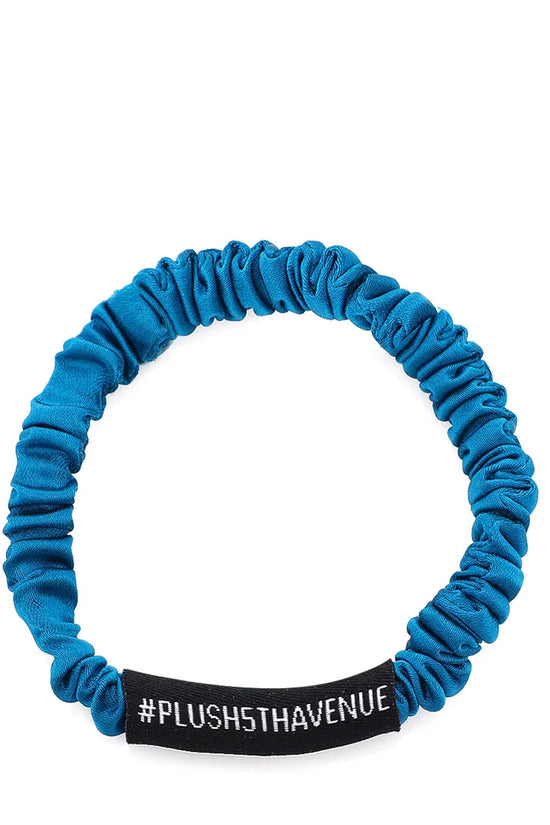 Combo Silk Scrunchies - 3 pcs - Peacock Blue - Joe's Labs