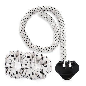 Silk Heatless Hair Curler Set - 4 pcs - Black & White - Joe's Labs