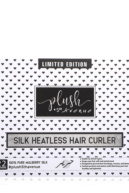 Silk Heatless Hair Curler Set - 4 pcs - Black & White - Joe's Labs