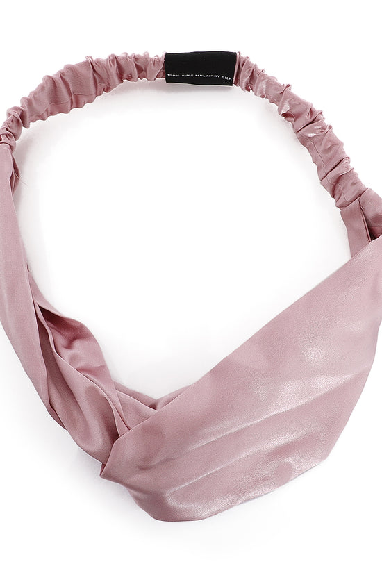 Silk Hairband Set - 2 pcs - Navy Blue & Dirty Pink - Joe's Labs