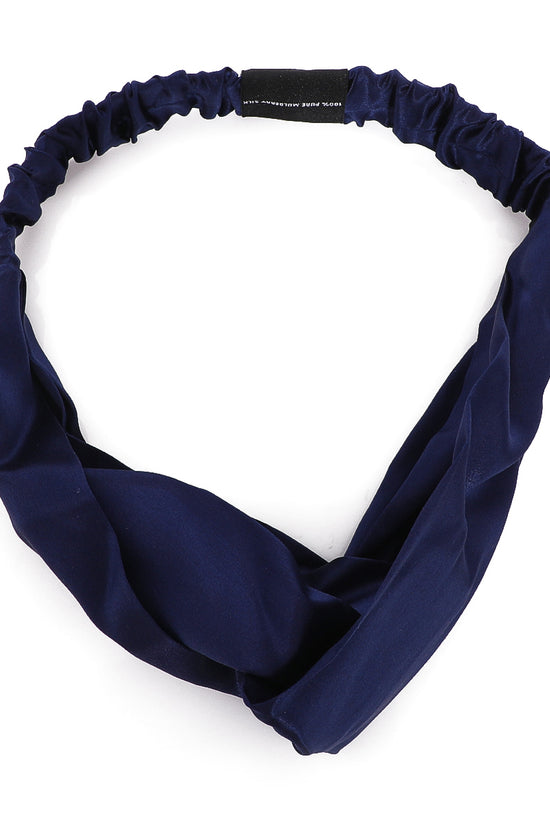 Silk Hairband Set - 2 pcs - Navy Blue & Dirty Pink - Joe's Labs