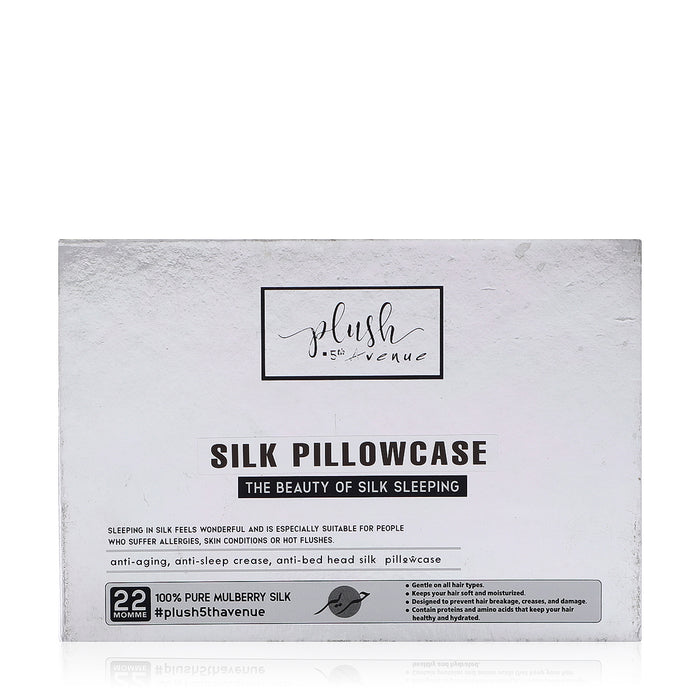Queen Size Silk Pillowcase - Silver Grey - Joe's Labs