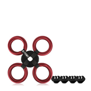 Silk Flower Hair Curler - Burgundy - Joe's Labs