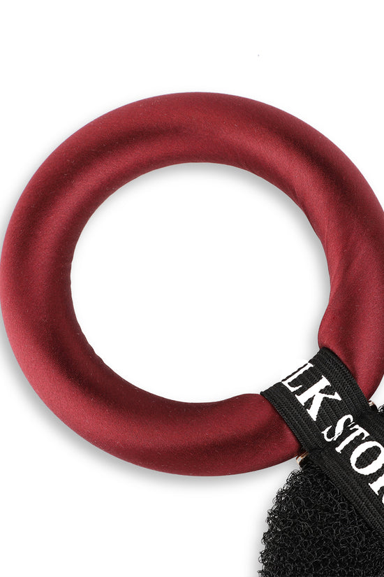 Silk Flower Hair Curler - Burgundy - Joe's Labs