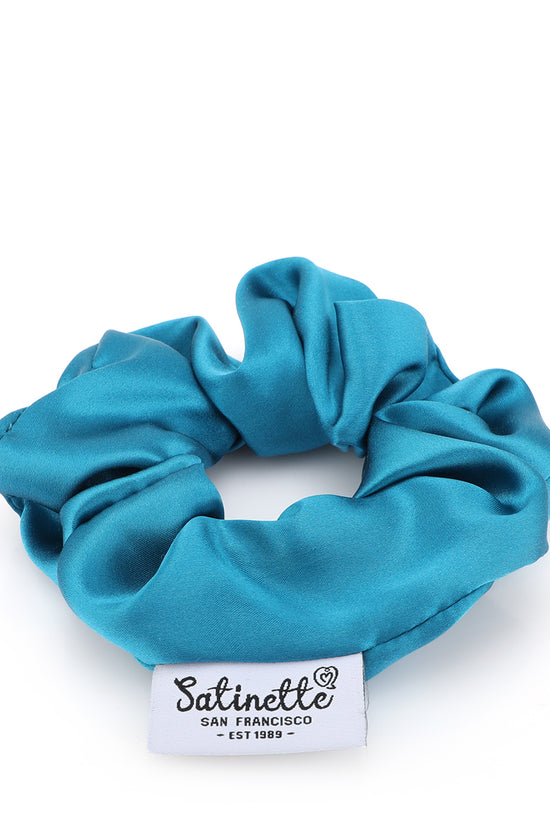 Silk Scrunchies 3 Pc - Navy Blue, Caramel, Blue 16 Mm - Joe's Labs