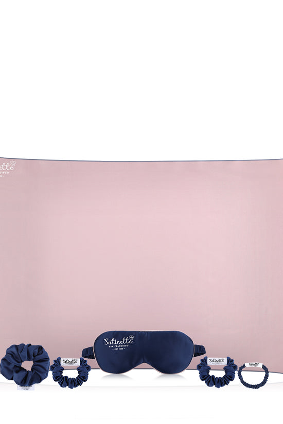 Satin Beauty Sleep Set - Pillow , Eyemask, Scrunchies 4 Size - Joe's Labs