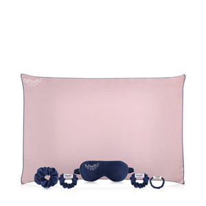 Satin Beauty Sleep Set - Pillow , Eyemask, Scrunchies 4 Size - Joe's Labs