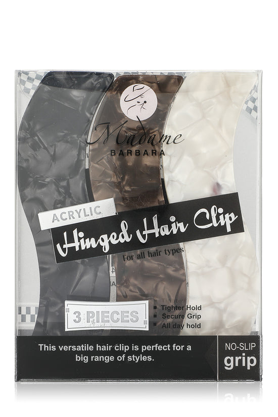 Hinged Hair Clip Acrylic - Joe's Labs