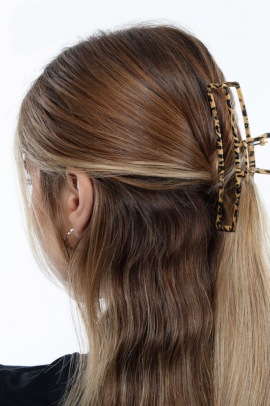 Leopard Print Hair Claw Clips Set - 3 pcs - Joe's Labs