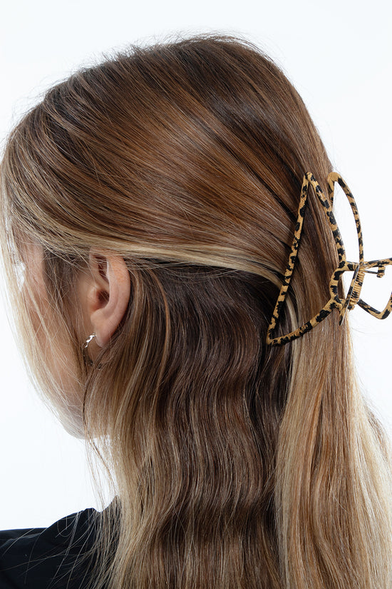 Leopard Print Hair Claw Clips Set - 3 pcs - Joe's Labs