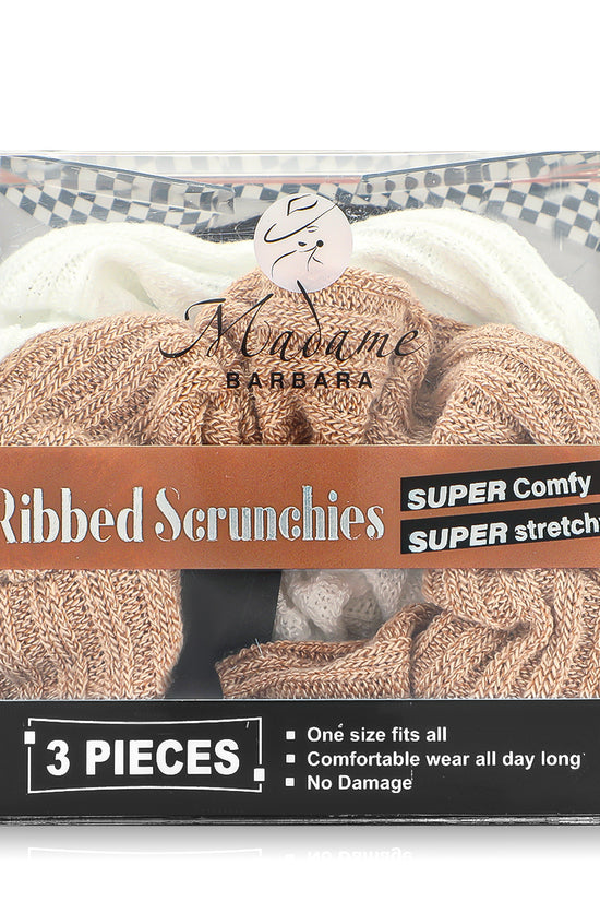 Ribbed Scrunchies Super Set - 3 pcs - Joe's Labs