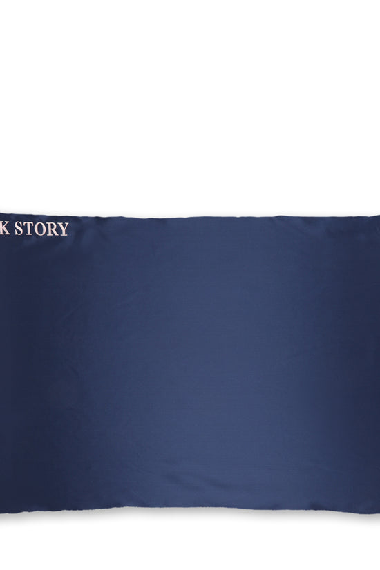 Luxurious Silk Pillowcase - Pink & Navy Blue - Joe's Labs