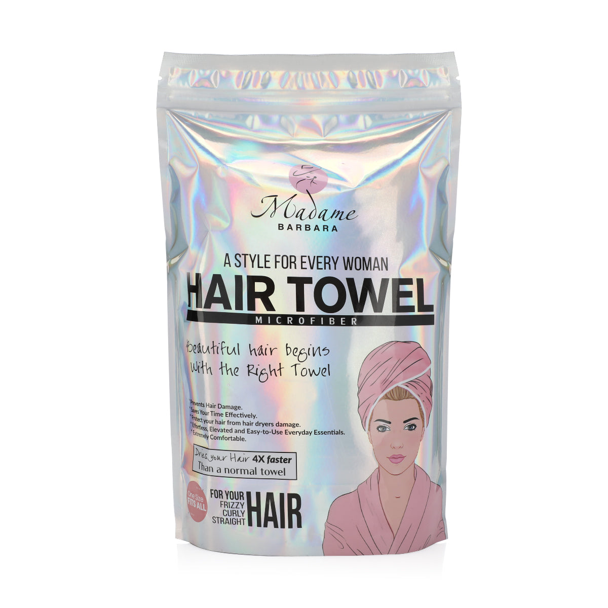 Microfiber Hair Towel - Cotton Candy Pink - Joe's Labs